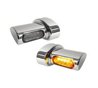 HeinzBikes, set di indicatori di direzione Micro Winglets. Cromati universali