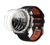 Heioloo 3 Pezzi Pellicola Protettiva per Amazfit T-Rex Ultra 2 vetro temperato, Anti-Graffio, 9H Durezza HD proteggi schermo senza bolle facile da installare