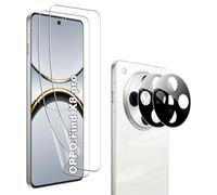 Heioloo 4 Pezzi Pellicola Protettiva per OPPO Find X8 pro 5G, 2 Pezzi Pellicola Protettiva Morbida + 2 Pezzi Fotocamera Vetro Temperato,Senza Bolle,HD - Anti-Graffio,TPU Pellicola
