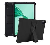Heioloo Cover per Honor Pad X8a 11.0" 2024 Tablet, con Supporto Custodia per Assorbimento degli Urti con Paraurti in Silicone Morbido Protettiva [Protezione da Caduta] - Nero