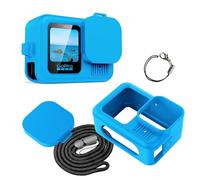 Heioloo Custodia per Hero 13 Black Cover Protettiva, Case per Resistente ai Graffi Antiurto Custodia Protection, copriobiettivo e cordino per Go Pro Hero 13 Black, kit di accessori Blu