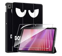 Heioloo Custodia per Lenovo Tab 2025 Cover in Pelle Case, + [1 Pezzi] Vetro Temperato Pellicola Protettiva [Auto Svegliati/Sonno][Supporto Funzione ] [Anti-Scratch] occhio grande