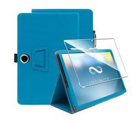Heioloo Custodia per OPPO Pad SE/OnePlus Pad Lite 11.0" 2025 Cover in Pelle Case, + [1 Pezzi] Vetro Temperato Pellicola Protettiva [Auto Svegliati/Sonno][Supporto Funzione ] [Anti-Scratch] Blu