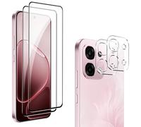 Heioloo Vetro Temperato per OPPO A6 Pro 5G/4G, [2+2 Pezzi ] Pellicola Protettiva con Pellicola Fotocamera, Senza Bolle, 9H Durezza, Anti Graffi, Anti-Impronte