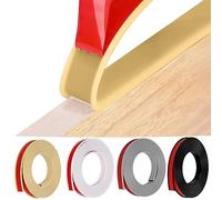 HeiPen Nastro autoadesivo per bordi dei mobili, a forma di U, 5 metri, flessibile, in gomma TPE pieghevole, per bordi dell'armadio, listello di finitura, bordi del soffitto, piani di lavoro (9 mm x 5