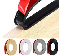 HeiPen Nastro autoadesivo per bordi dei mobili, a forma di U, 5 metri, flessibile, in gomma TPE pieghevole, per bordi dell'armadio, listello di finitura, bordi del soffitto, piani di lavoro (12 mm x 5