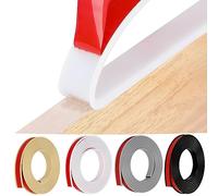 HeiPen Nastro autoadesivo per bordi dei mobili, a forma di U, 5 metri, flessibile, in gomma TPE pieghevole, per bordi dell'armadio, listello di finitura, bordi del soffitto, piani di lavoro (22 mm x 5