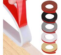 HeiPen U-Form Autoadesivo Nastro Protettivo per Bordi Mobili, 18mm x 3m Flessibile TPE Pieghevole Protezione per Bordi di Armadi, Listelli di Finitura, Bordi del Soffitto, Piano di Lavoro (Bianco