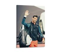 HEISAN Novak Djokovic, poster artistico da parete con giocatore di tennis popolare, stampa artistica da parete, decorazione moderna, 30 x 45 cm