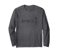 Heisenberg's Uncertainty Principle Equation T-shirt Maglia a Manica