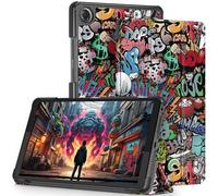 HEISHAYU Custodia per Lenovo Tab One 8.7 Pollici (TB305XU/FU) Tablet, Cover con Auto Sveglia/Sonno, Graffiti