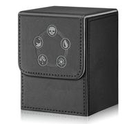 HEISHAYU Deck Box scatola porta carte da gioco desktop adatta per MTG/TCG/CCG/Commander (Nero)