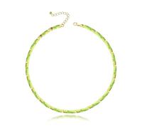 Heishi - Collana girocollo con perle naturali e pietre preziose, da donna, gioiello indispensabile per l'estate e la spiaggia, Cristallo, Quarzo
