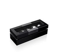 Heisse & Söhne Executive 5 - Scatola per orologi con finestra, colore: Nero