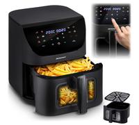 Berdsen Friggitrice ad aria calda XXL 8L - Airfryer con finestra e touchscreen - 1700 W - 12 programmi - Sano senza grasso