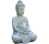 Heissner Figura Decorativa per Laghetto a Forma di Statua del Tempio - 31 x 24 x 48 cm