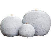 Heissner Fontana da Giardino - Saphira LED - Grigio - 59 x 43 x 15/23/28 cm