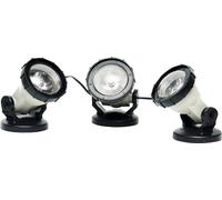 Heissner Set da 3 LED Spot per Laghetto e Giardino con Trasformatore - 1 set