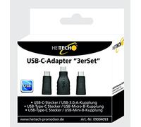 Heitech - Set di 3 adattatori USB-C