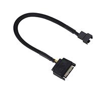HEITIGN Power To Fan Splitter 15p 16 × 13 × 2 5pcs 15pin A 4pin Ventola di Raffreddamento Cavo Adattatore Convertitore Cavo 22awg