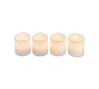 Heitmann Deco 92415, candele di cera LED Set, Bianco, 6, 5 X 6, 5 cm