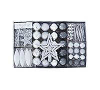 Heitmann DECO 92501 assortimento Decorazioni Natalizie, Plastica, Argento, 47.5 x 29.7 x 6.5 cm