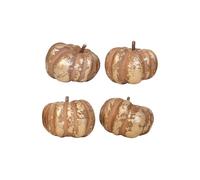 HEITMANN DECO Set di decorazioni a forma di zucca, 4 pezzi, fedeli alla natura, circa 15 x 15 cm, arancione - decorazione autunnale per davanzale, tavolo & Co.