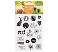 Heitmann Eierfarben - Adesivi Black & White 2 fogli