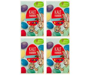 Heitmann Pastiglie Kaltfarben 4 x 5 Pezzo Uova Colorare Pasqua -kinderleicht