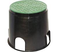 Heitronic 21035 presa di corrente da incasso a pavimento nero verde