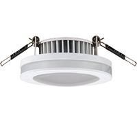 Heitronic 27776 lampada da soffitto, a +, tessuto misto, argento