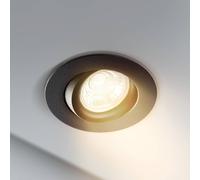 Heitronic Faretto LED da incasso DL6809, rotondo, nero Heitronic