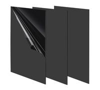 HEIYUET 3 fogli in vetro acrilico nero A4, 3 mm, pannelli in plastica per esposizione di progetti, Decorazione Domestica, segnaletica, Cornice, pittura, display del prodotto