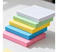 HEIYUET 30 foglietti adesivi colorati, 5 colori pastello, 100 fogli per blocco, note autoadesive per ordinare, promemoria, lista di controllo, 76 x 127 mm