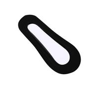 Heiz Piedi 10 paia/set di calzini da donna no-show in nylon setoso taglio basso, calzini antiscivolo sottili liner calzini nascosti per bambini 6 mesi, Nero , Taglia unica