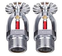 HEJIGOOD 2 Pz Testa Spruzzatore Antincendio 1/2 "NPT, 155 (68 ° C) Tipo di Pendente Rame Cromato K80 Sistema di irrigazione automatica a risposta rapida per il magazzino del centro commerciale di