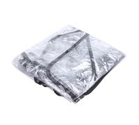 HEJIGOOD Parapioggia per passeggino gemellare, anteriore e posteriore, impermeabile, universale, in PVC, con fori per l'aria, trasparente