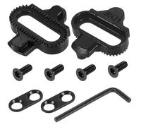 Hejo 2 Pezzi Tacchette SPD per Pedali Bici da Corsa,Antiscivolo Tacchette per Look Keo,Durevoli Tacchette Compatibili con Shimano SPD-SL per Ciclismo Indoor All'aperto Strada Mountain Bike(Nero)