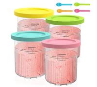 Hejo 4 Pezzi Contenitore per Gelato per Ninja Creami Deluxe, 680 ML Contenitori per Gelato per NC500 NC501, Vaschette per Gelato Fatto in Casa con Coperchio, Accessori per Ninja Ice Creami