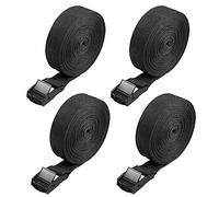 Hejo Cinghie di Fissaggio, 4PCS 500x2.5cm Cinghie di Fissaggio Corte, Lega Antiruggine Regolabile con Cinghie a Cricchetto a Sgancio Rapido per il Trasporto di Biciclette,Moto,Pacchi Bagagli