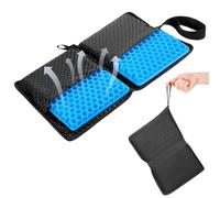 Hejo Cuscino Sedia Ufficio in Gel a Nido D'ape,Morbido Cuscino per Sedia da Ufficio,Pieghevole Cuscino Sedile Auto,Cuscino Ergonomico Sedia Ufficio,Cuscino Sciatica per Viaggi,Gradinate,Campeggio