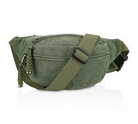 Hejo Marsupio Donna in Velluto a Coste,Moda Borsa Donna Tracolla,Borsa Mezzaluna Donna con Tracolla Regolabile,Borsa Tracolla Donna Piccola,Borsetta Donna per Campagne,Viaggi,Corsa,Scuola(Verde)