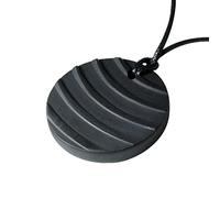 Heka Naturals Collana Pendente Cristallo Shungite | Cristalli Curativi e Collana Chakra - Gioielli in Pietre Preziose per Uomo e Donna - Regali Spirituali e Gioios (Brezza)
