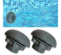 Hekasvm Set di 2 valvole di ingresso/uscita compatibili con Coleman, Intex, Bestway, pompa filtro piscina fuori terra, adattatori 38 mm, tubo piscina, raccordo per tubo piscina (filter)