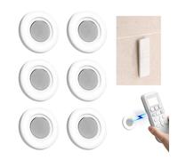 Hekmaden Supporto magnetico per telecomando, resistente, montaggio magnetico da parete, adatto per TV, fan e telecomandi AC, senza foratura, silicone protettivo, adesivo Peel & Stick (4, nero)