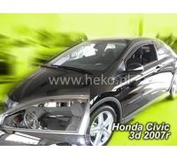 Team Heko Deflettori Aria 17143 per Honda Civic 3 porte 2007-2012 - Set 2 Antiturbo Antivento
