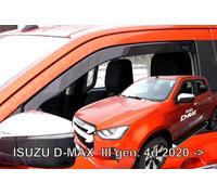 HEKO Deflettori Aria Antivento per ISUZU D-MAX III 4D 2020- SET 2