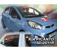HEKO Deflettori Aria Antivento per KIA PICANTO II 5 Porte 2011-2017 SET 4