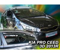 Team Heko Set 2 deflettori aria Antiturbo Antivento per KIA Pro Ceed II 3 porte 2013-2018 (20115)