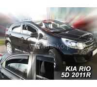 HEKO Deflettori Aria Antivento per KIA RIO III 5 Porte 2011-2017 SET 4 Hatchback